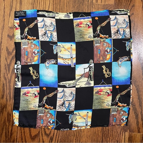 Nicole Miller Ladies Handkerchief 100% Silk Fun Design - Picture 1 of 6